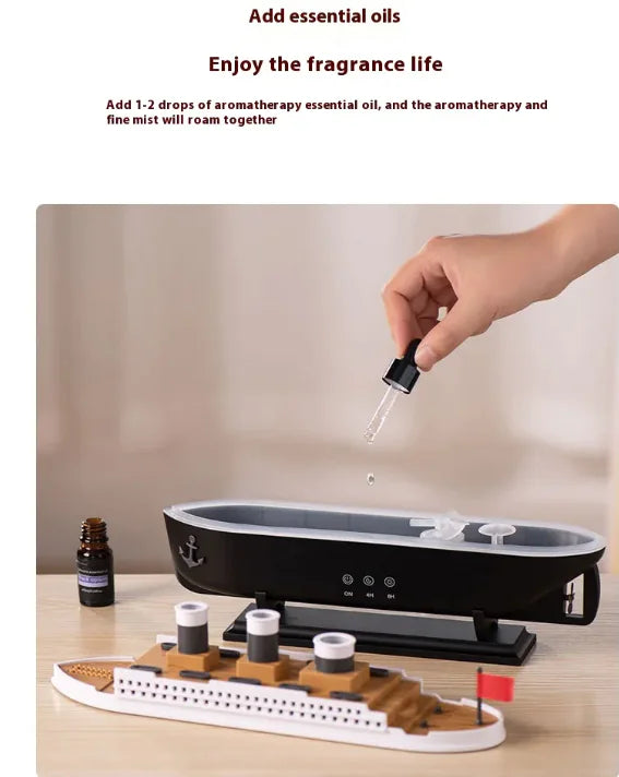 Retro Ship Jellyfish Ultrasonic Aroma Diffuser