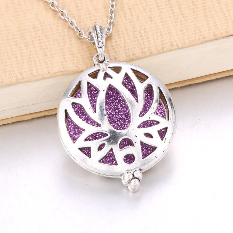 Hollow Tree of Life Alloy Pendant Diffuser Necklace