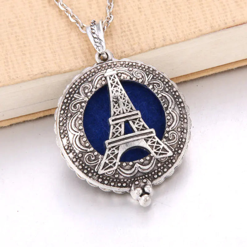 Hollow Tree of Life Alloy Pendant Diffuser Necklace