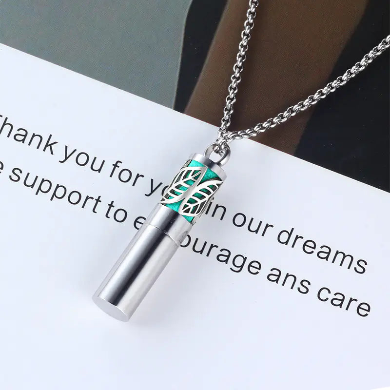 Aromatherapy Essential Oil Necklace with Pendant