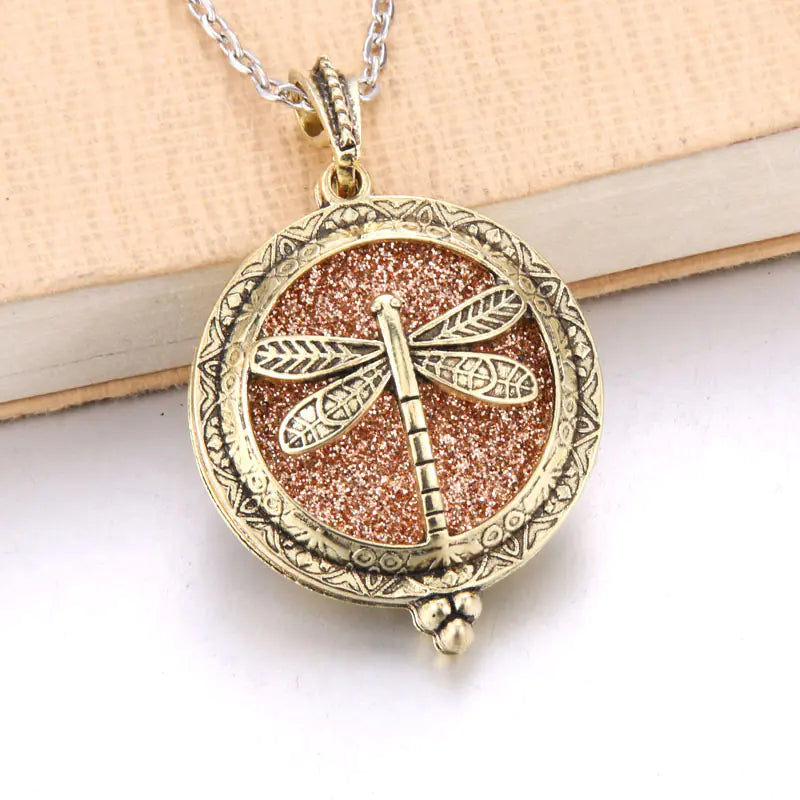 Hollow Tree of Life Alloy Pendant Diffuser Necklace