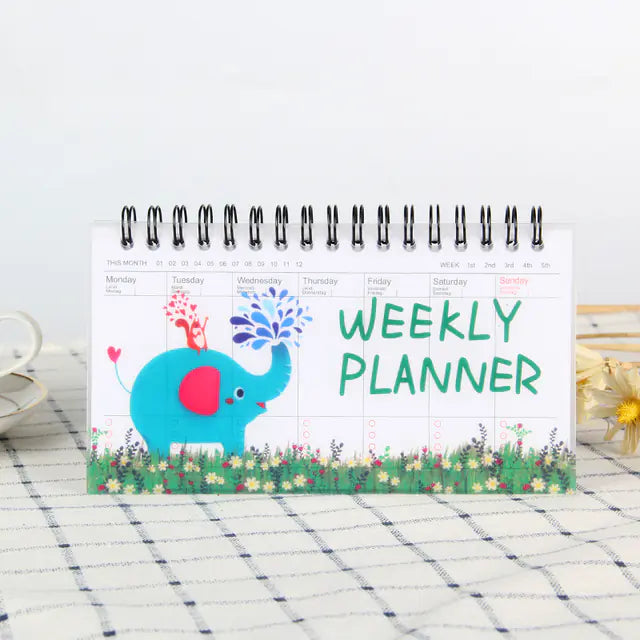 Cute Weekly Planner Notebook Journal Organizer for School