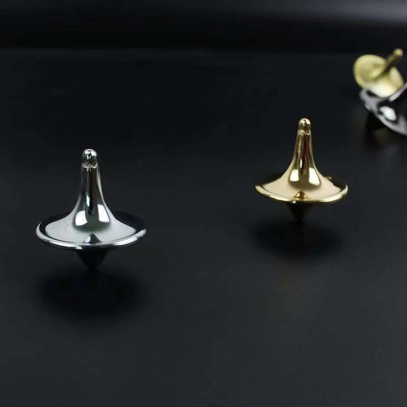 Whirlwind Fingertip Gyroscope – No Resistance Metal Fidget Spinner (Gold, Gun Black, White)