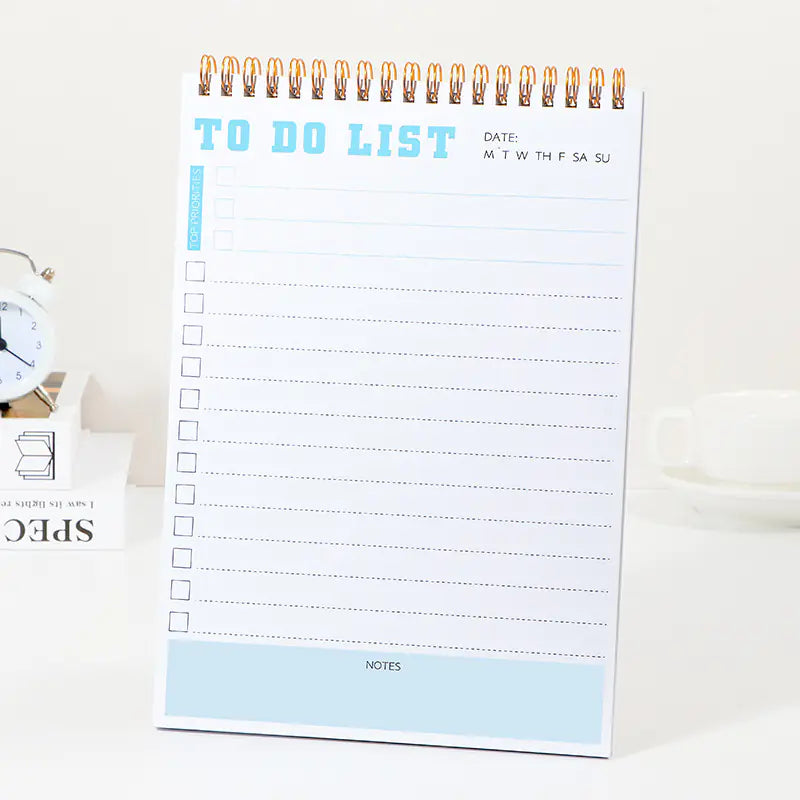 Coil B5 Daily Planner - English Version (50 Sheets)