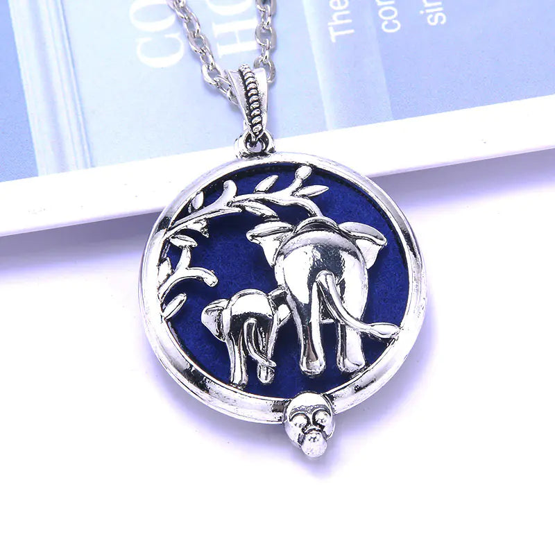 Hollow Tree of Life Alloy Pendant Diffuser Necklace