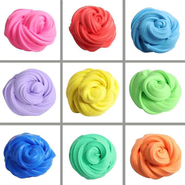 Cotton Mud Slime PUFF DIY Stress Relief Toy