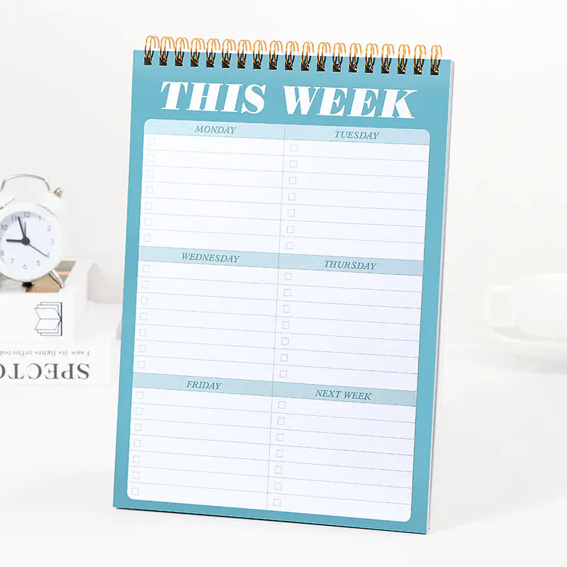 Coil B5 Daily Planner - English Version (50 Sheets)
