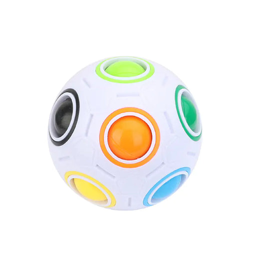 Rainbow Cube Ball Stress Reliever Soccer Toy