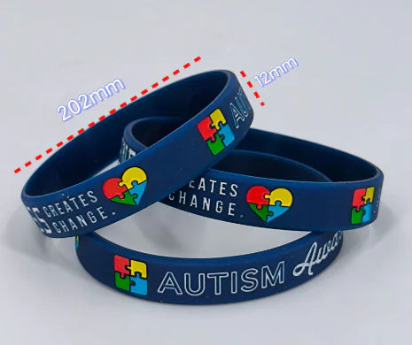 Pack of 6 Inspirational Autism Awareness Bracelets