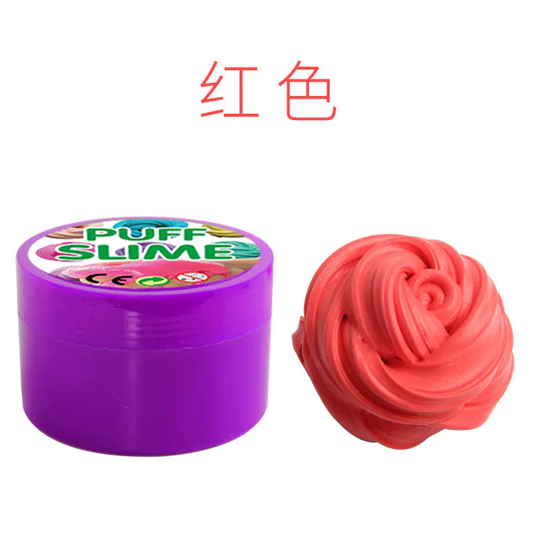 Cotton Mud Slime PUFF DIY Stress Relief Toy