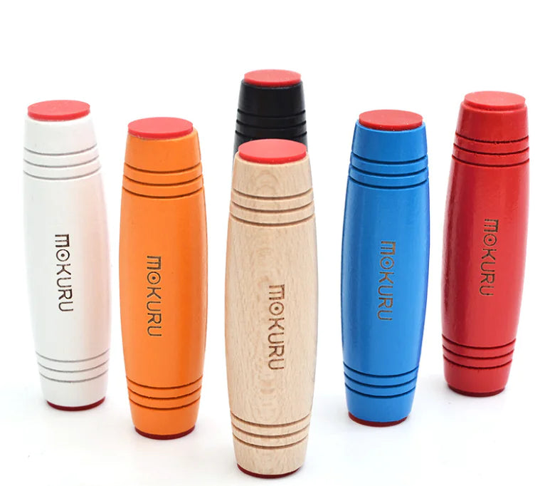Desktop Rolling Stress Relief Toy, Wooden Fidget Stick
