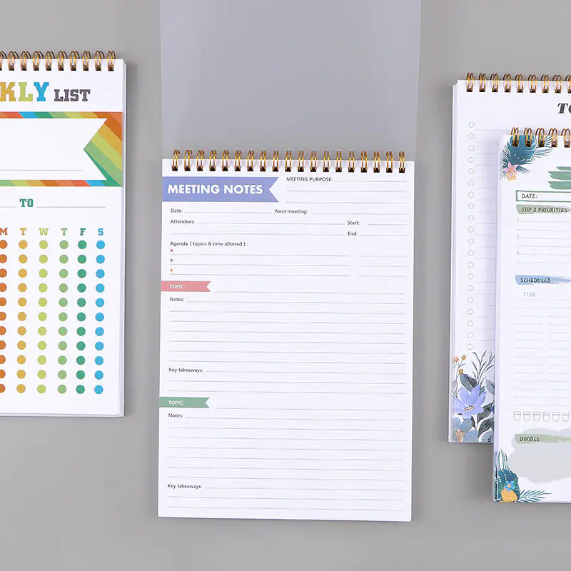 Coil B5 Daily Planner - English Version (50 Sheets)