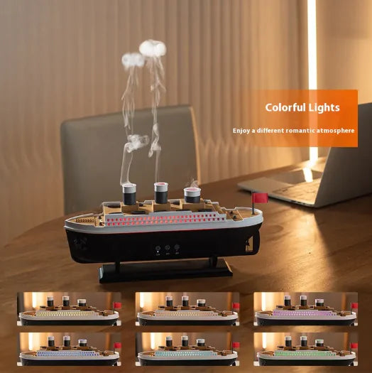 Retro Ship Jellyfish Ultrasonic Aroma Diffuser