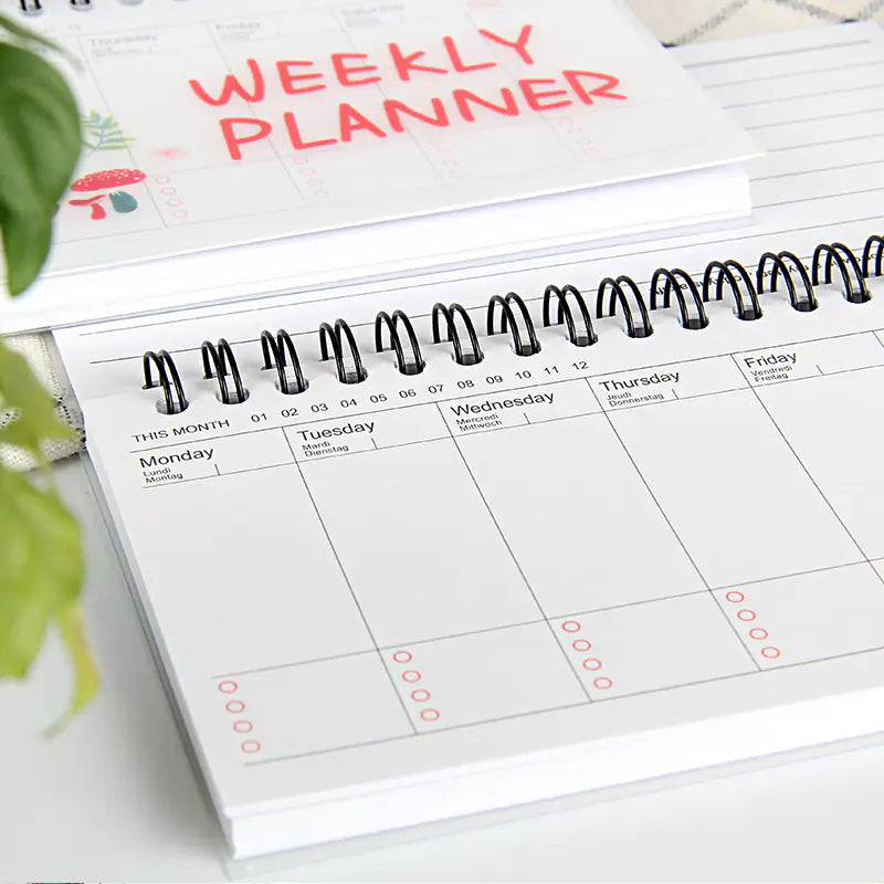 Cute Weekly Planner Notebook Journal Organizer for School