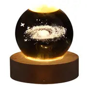 3D Astronaut Planet Crystal Ball Night Light Lamp