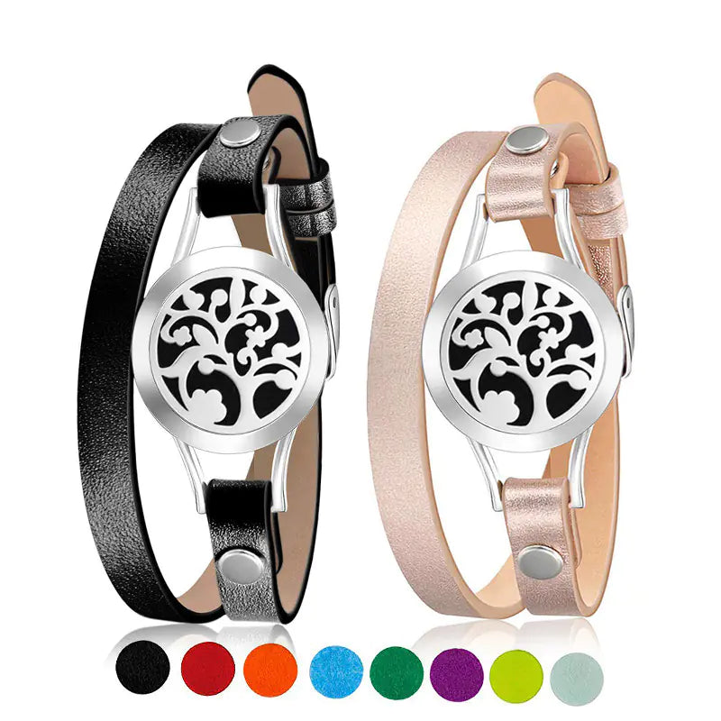 Stainless Steel Hollow Essential Oil Diffusion Bracelet