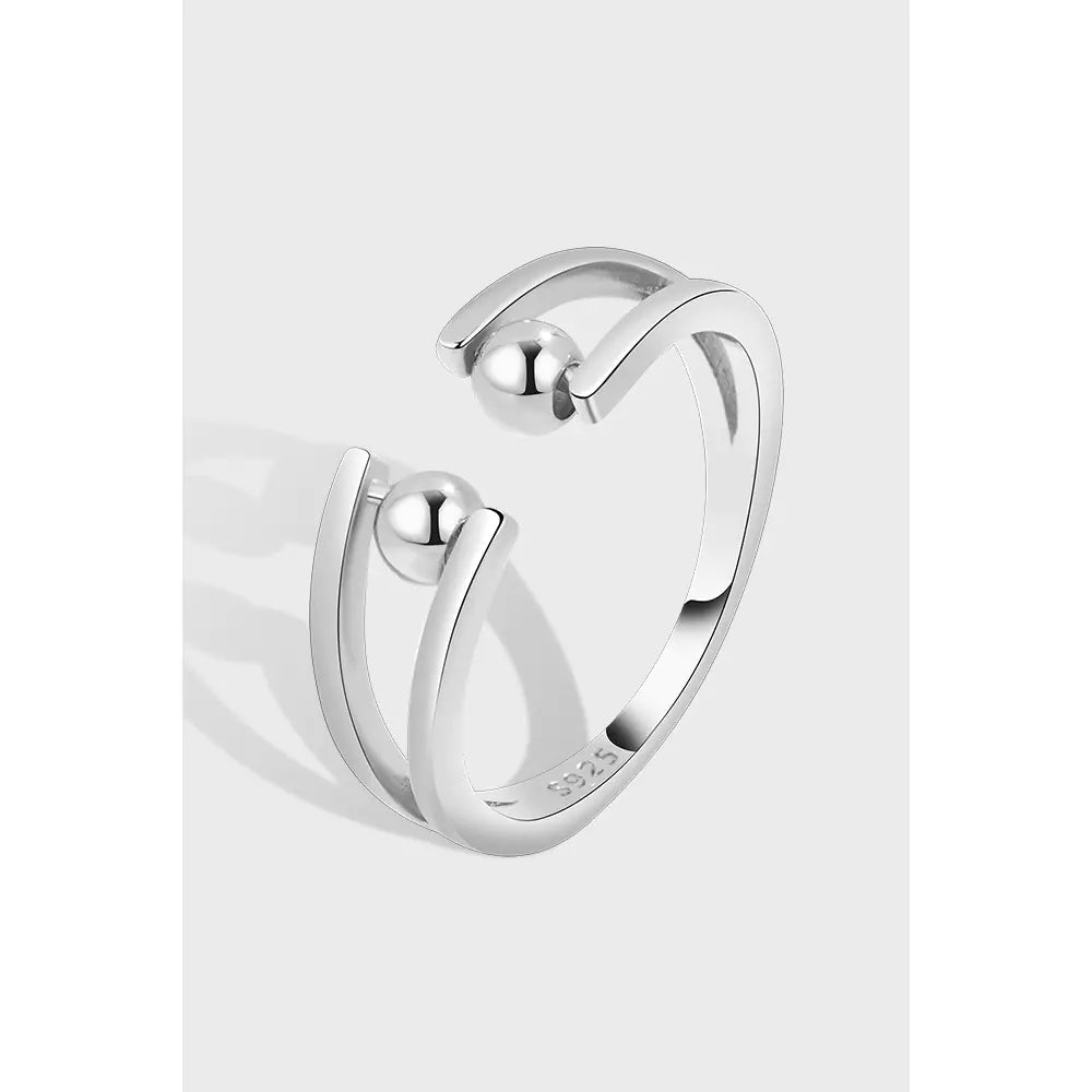 S925 Sterling Silver Adjustable Fidget Ring for Women