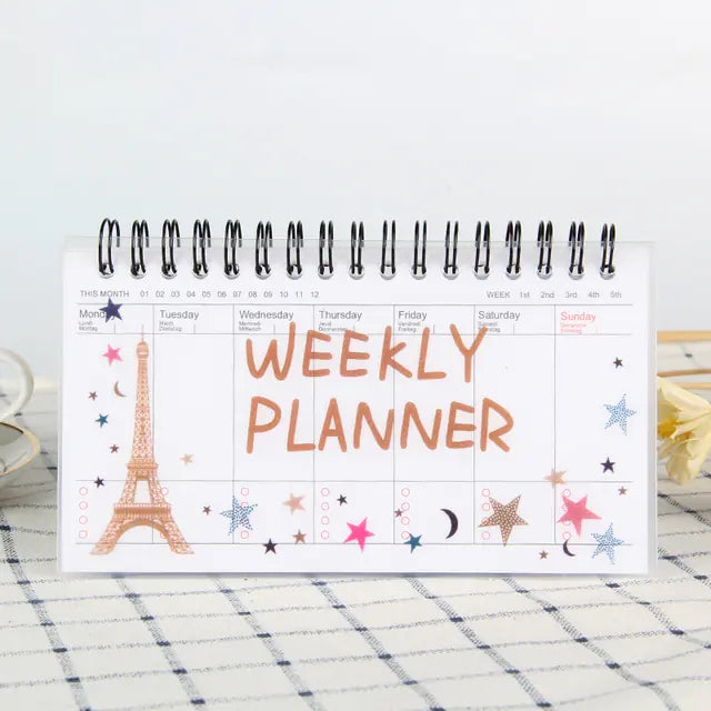 Cute Weekly Planner Notebook Journal Organizer for School