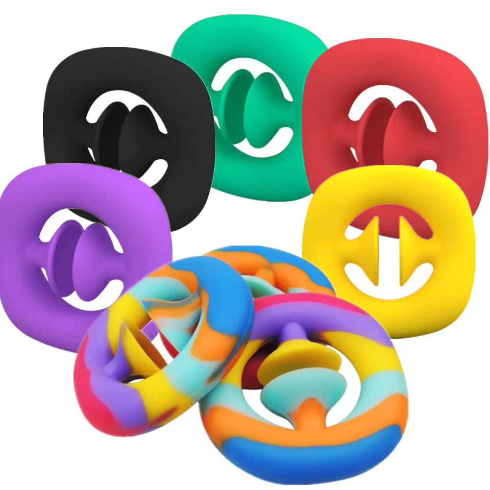 O-Shaped Grip Ring Stress Relief Squeeze Silicone Toy