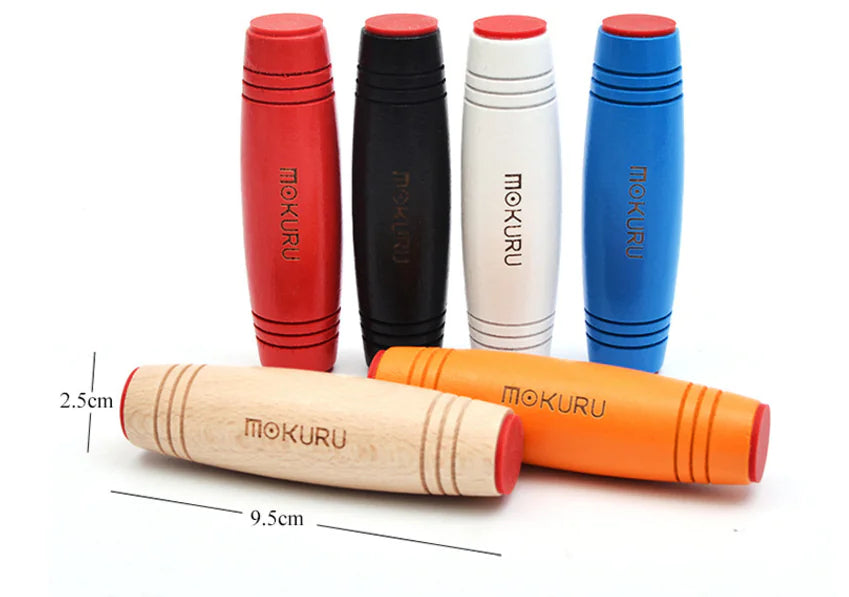 Desktop Rolling Stress Relief Toy, Wooden Fidget Stick